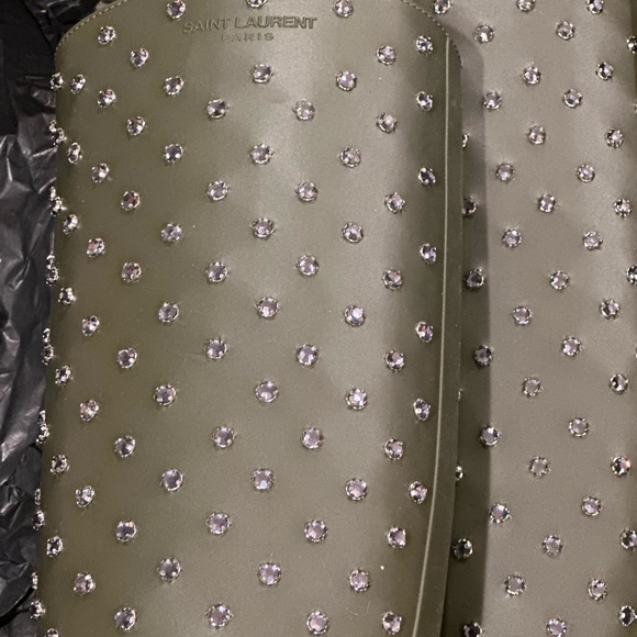 A crystal-embellished shaft seriously amps up a weather-ready rubber rain boot - Picture 3 of 12